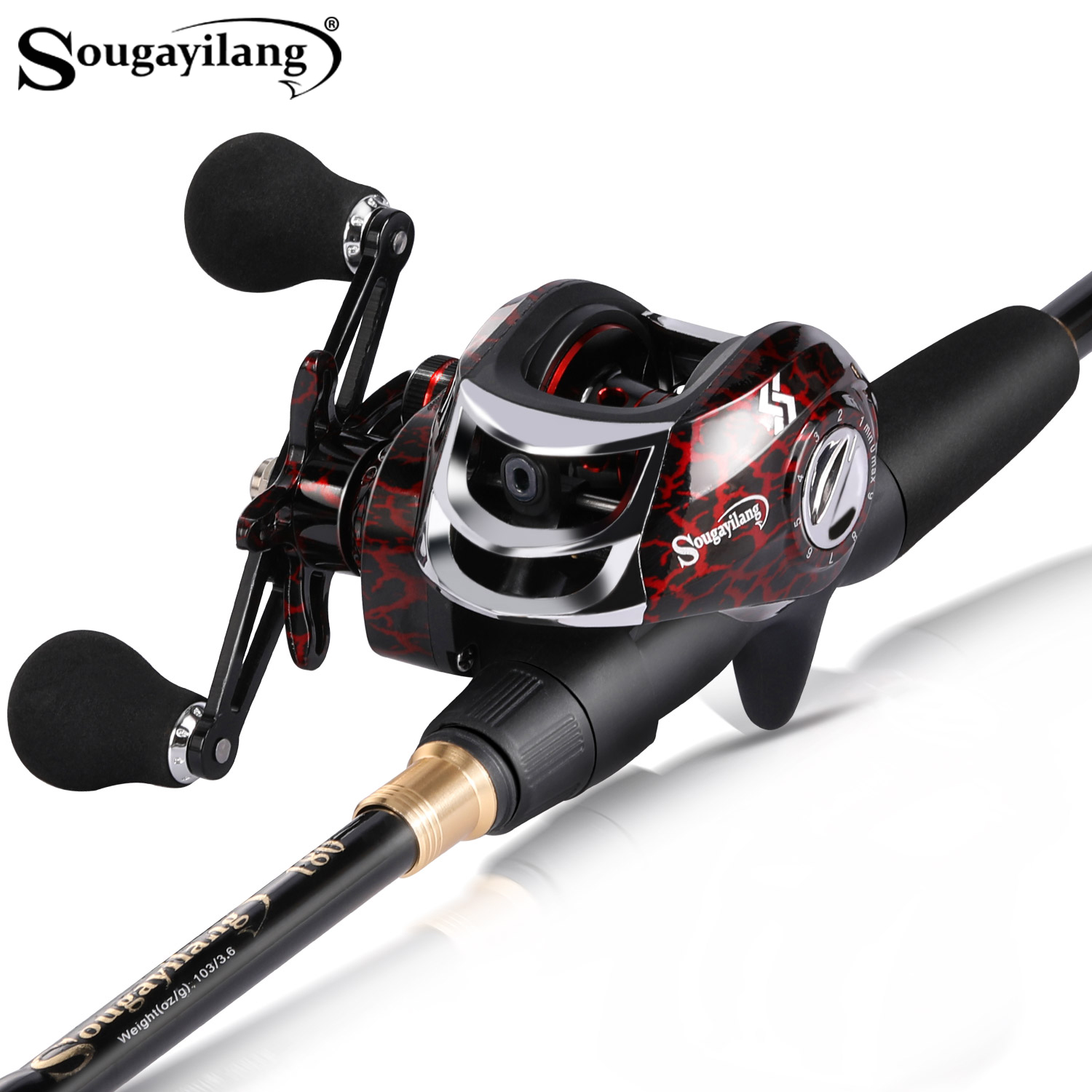Fishing Line Spooler - Sougayilang 1.8-2.4m Casting Fishing Combo Telescopic