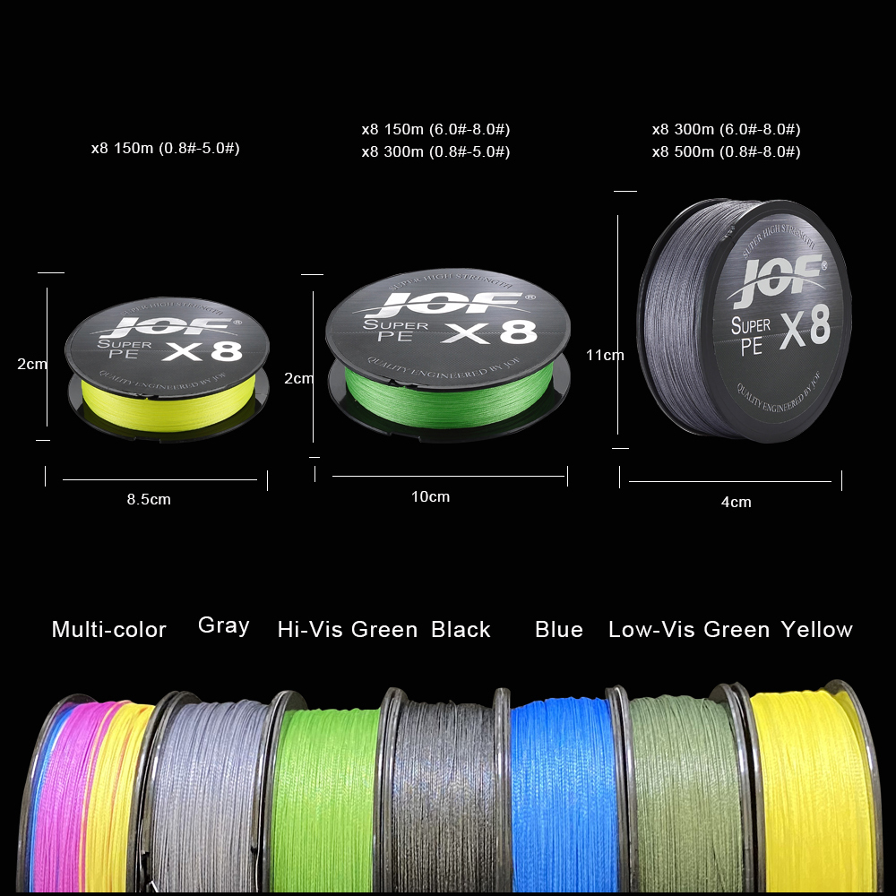 JOF Casting 8X 150m 300m 500m  - Copolymer Line ulasan dan harga