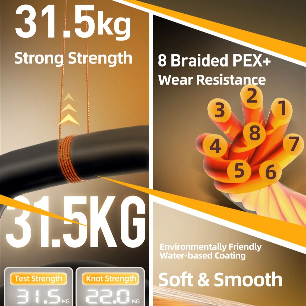 HASIDA Butterfly 100m 8Braided - Copolymer Line ulasan dan harga
