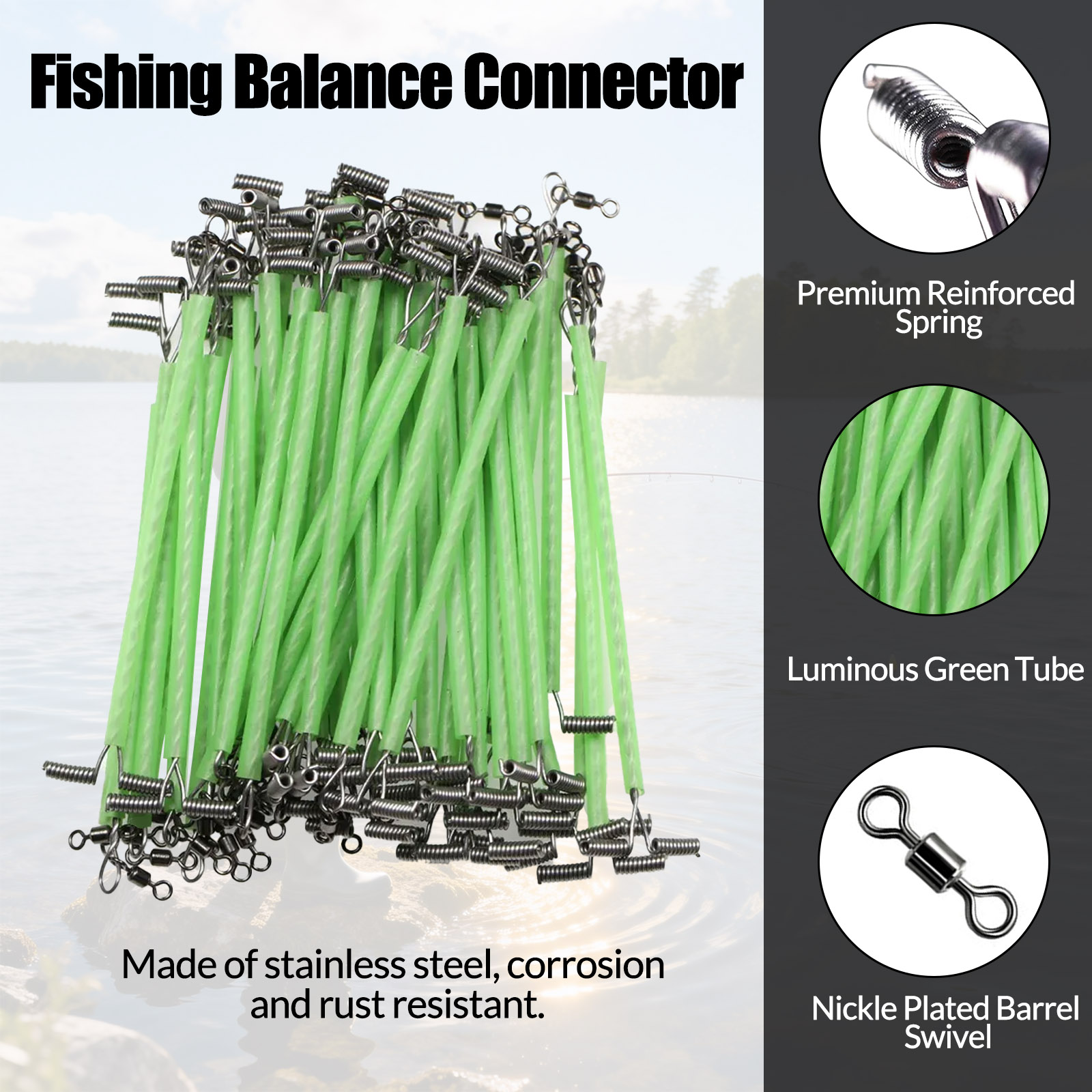9KM 10pcs Fishing Wire Leader  - Leader Line ulasan dan harga